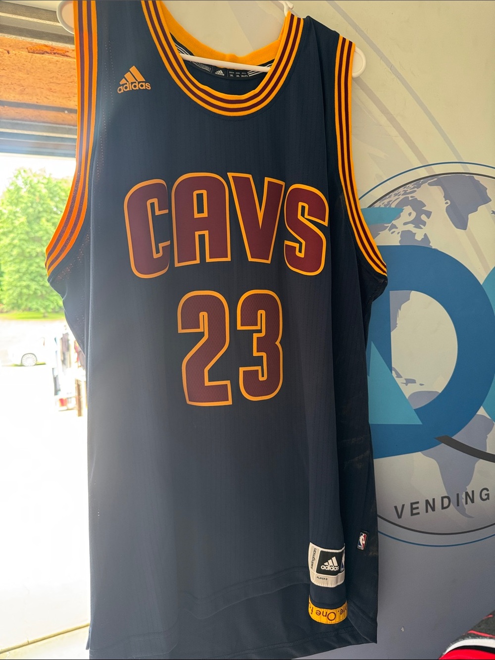 Adidas Cleveland Cavaliers Navy & Wine #23 Basketball Jersey